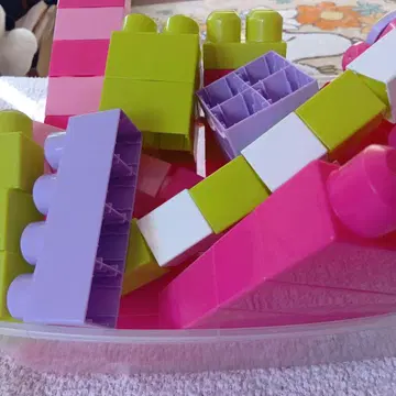 컬러풀 플라스틱 블록 완구