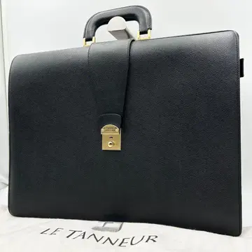 새상품급 루타누아 더레스 백 비즈니스 백 주름 가죽 블랙 자립 보관 백