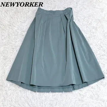 [ 새상품급 ] NEWYORKER 롱 스커트 64-91 파스텔 블루