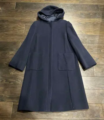 [ 미사용 새상품 ] 월드 네이비 롱 코트
