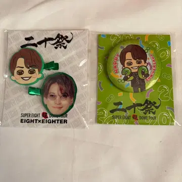 20주년 기념 앞머리 클립 캔뱃지 세트 오쿠라 타다요시