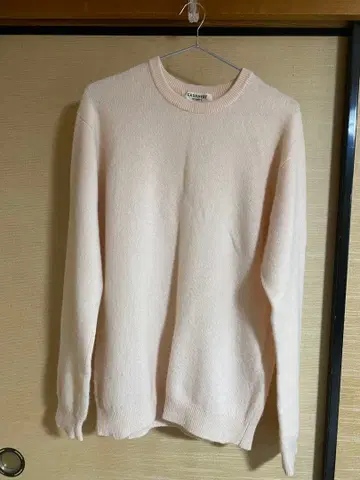 SHIPS 캐시미어 크루넥 스웨터 라이트 핑크