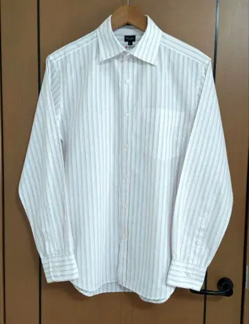 Paul smith LONDON 와이드 칼라 스트라이프 셔츠 L 화이트