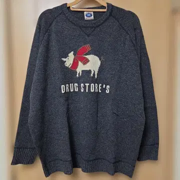 드럭 스토어즈 요코부타 니트 그레이