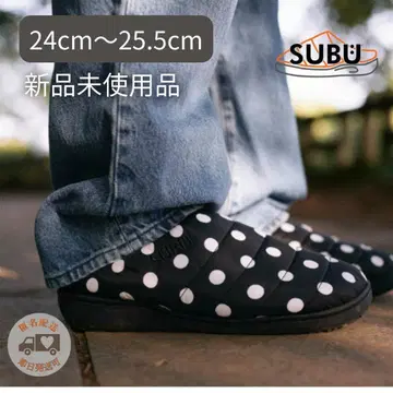 [미개봉 새상품] SUBU 도트 물방울 24-25.5cm 샌들 슬립온