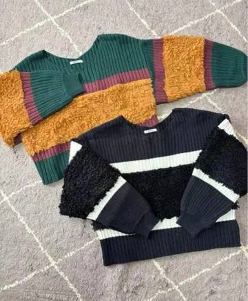 [ 인기 ] 무루아 murua 니트 스웨터 상의 새상품급 2점 묶음 판매