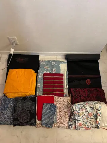 기모노 쇼와 레트로 리메이크 일본 의류 묶음 판매