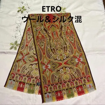 ETRO 에트로 울&실크 선명한 스톨 스카프