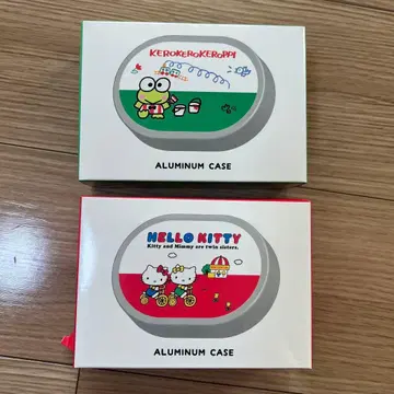 케로케로케로피&헬로키티 알루미늄 케이스 소품함 산리오 쓰리코인즈