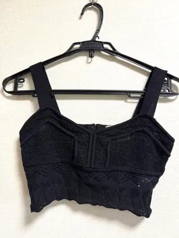 TAN 블랙 뷔스티에