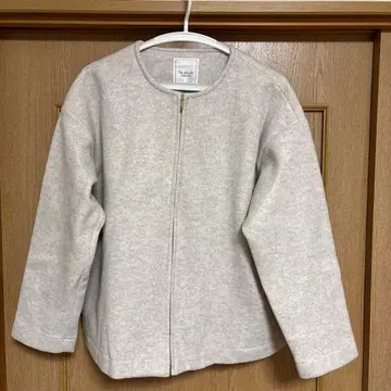 새상품 테치치, TERRAS SE 라이트 그레이 집업 자켓 울 혼방