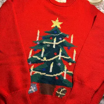 메리 크리스마스! 코기 잉글랜드 스웨터 80년대
