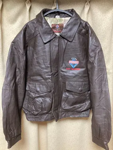 브라운 A-2 가죽 자켓