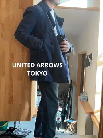 비품 가을/겨울 유나이티드 애로우즈 본가 네이비 코트 라이너 포함 L