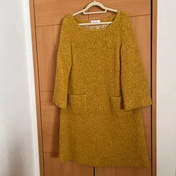 Bon mercerie 38 머스타드 긴팔 원피스