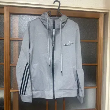 PUMA 그레이 후드 부착 자켓 조거 팬츠 세트