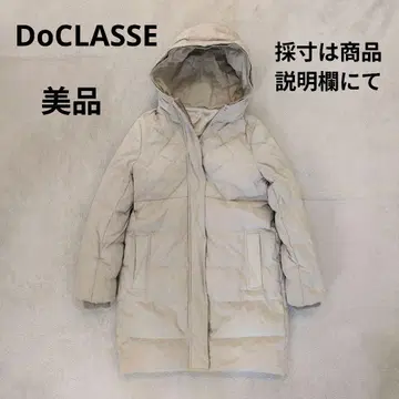 두클라쎄 다운&페더 다운 코트 베이지 새상품급