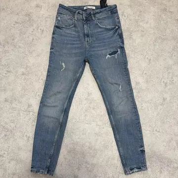 ZARA 스키니 데님 데미지 가공