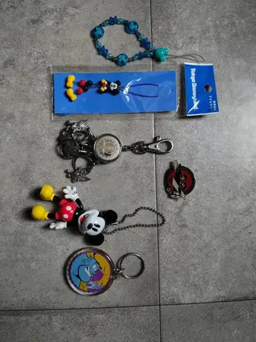 미키 미니 도날드 스트랩 세트 디즈니