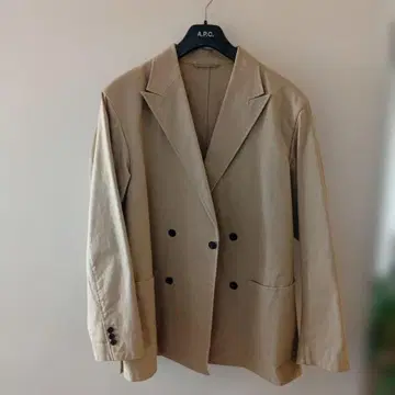 스티븐 앨런 더블 브레스티드 자켓 베이지