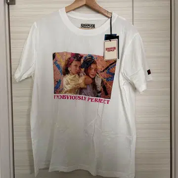 STRANGER THINGS 그래픽 T셔츠 화이트