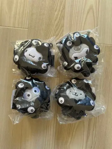 미야쿠미야쿠 변신 봉제 인형 블랙 4종 세트