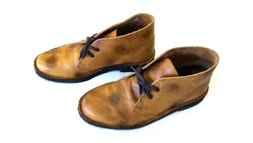 REGAL 브라운 가죽 처카 부츠