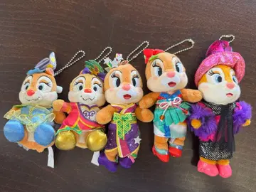 클라리스 봉제 인형 배지 5종 세트 디즈니