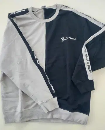 미사용 갈파 투톤 맨투맨 XL 2019 Xmas Party