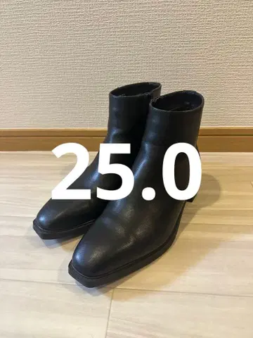 GU 스퀘어토 힐 부츠 남성용 블랙