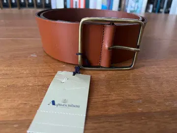 Aquascutum 가죽 벨트 브라운