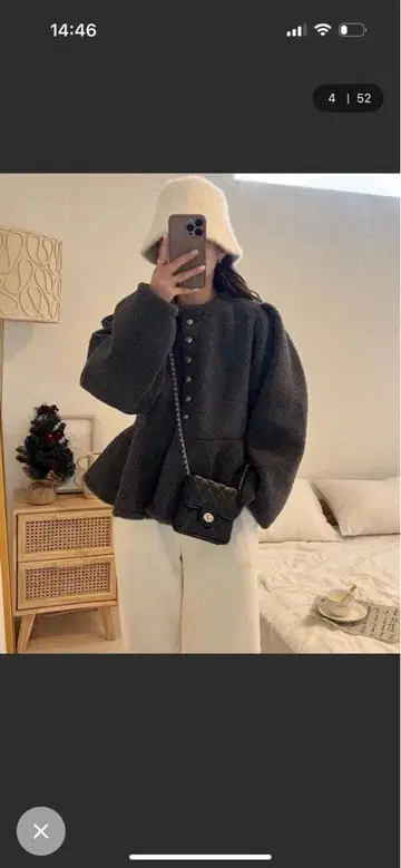 다크 그레이 플리스 자켓 M 사이즈