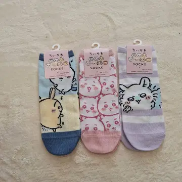 치이카와 (먼작귀) 캐릭터 양말 3켤레 세트