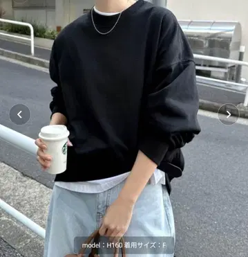 맨투맨 볼륨 소매 상의 andme