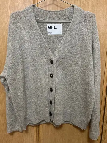 MHL. 그레이 V넥 가디건