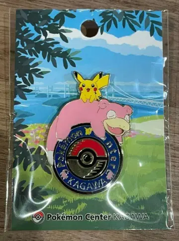 미사용 새상품 포켓몬 센터 카가와 로고핀즈