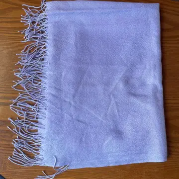 연보라색 100% 캐시미어 스톨