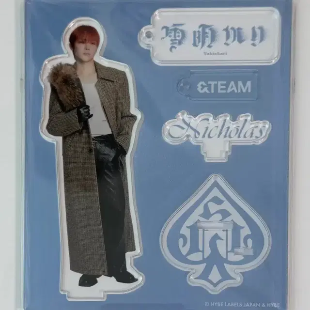 앤팀 니콜라스 유키아카리 아크스타 아크릴스탠드 미개봉 포카