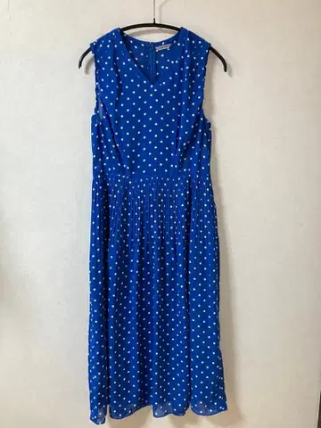 [ 일본제 ] 물방울 패턴 슬리브리스 원피스