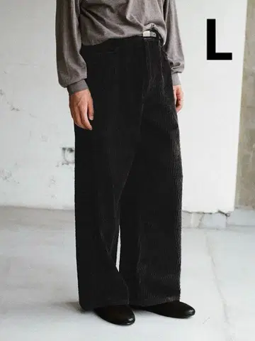 lidnm 와이드 릿지 워시드 코듀로이 L 사이즈