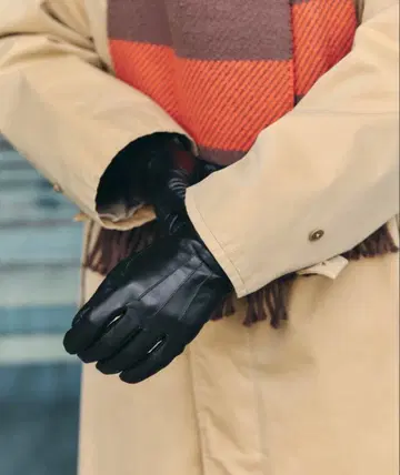 [ 7.5 inch ] DENTS / 시어링 가죽 언라이닝 그로브