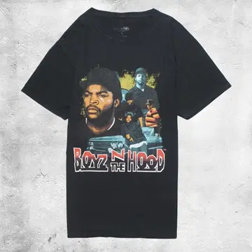 보이즈 인 더 후드 티셔츠 영화 ICE CUBE 블랙 S 사이즈