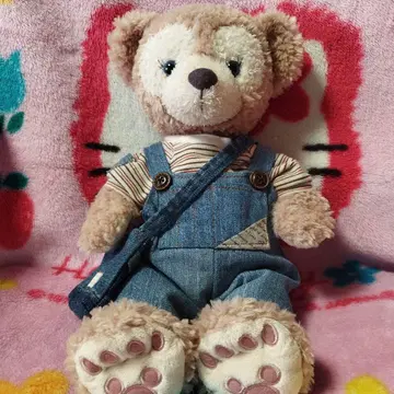 브라운 봉제 인형 오버롤 셰리