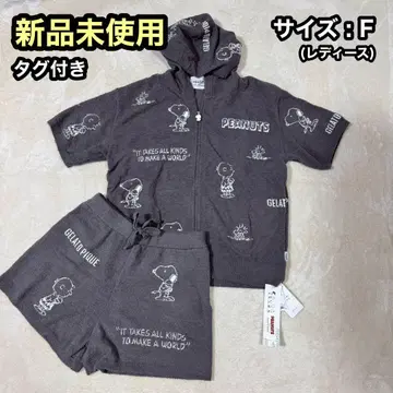 [ 새상품 ] 젤라피케 스누피 모노그램 자카드 후드티 숏팬츠 혼다 츠바사