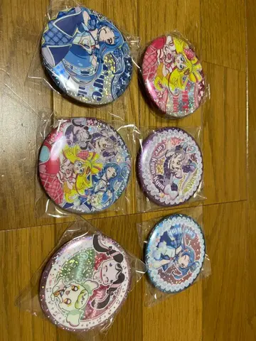 너와 아이돌 프리큐어 BIG 홀로그램 캔뱃지 6개 세트