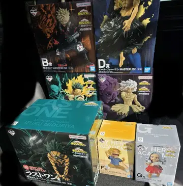 제일복권 히로아카 피규어 세미 컴프 7체 세트 마스터라이즈