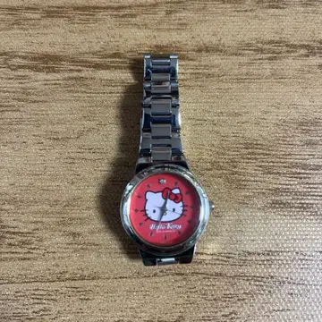 산리오 Hello Kitty 손목시계 레드