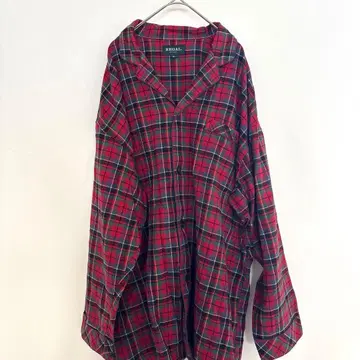 REGAL 레드 계열 체크 플란넬 셔츠 2L
