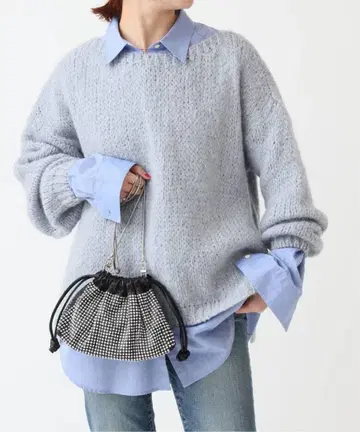 TRICOTS JEAN MARC 별주 보트넥 슬릿 풀오버