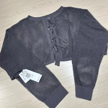 [ 정가 13,500엔 ] Vin 2way 가디건 차콜 그레이 M